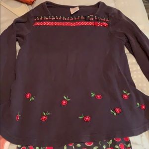 Gymboree cherry outfit